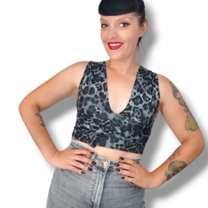 Top multi leo gris