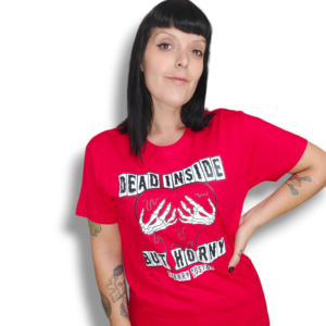 Camiseta dead inside rojo