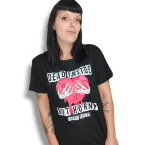 Camiseta dead inside negro