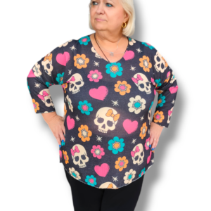 Jersey punto fino skulls