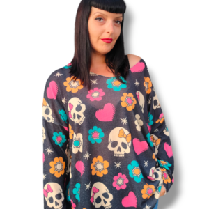 Jersey punto fino skulls