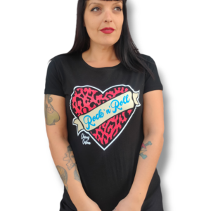 Camiseta Rock N Roll print red