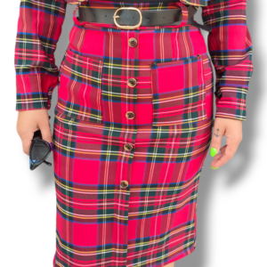 Falda lapiz tartan