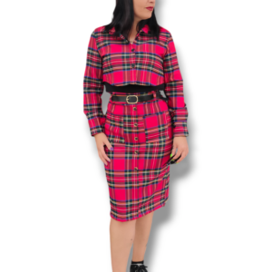 Falda lapiz tartan