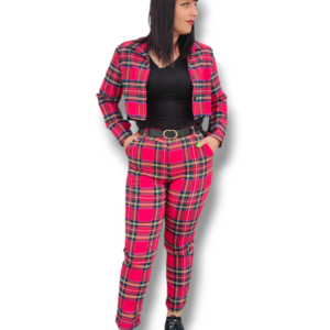 Pantalon jogger tartan