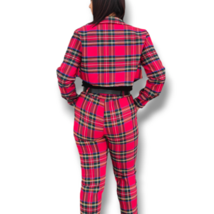 Pantalon jogger tartan