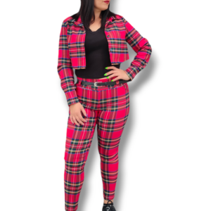 Pantalon jeggin tartan