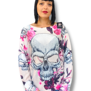 Jersey hilo skull beige